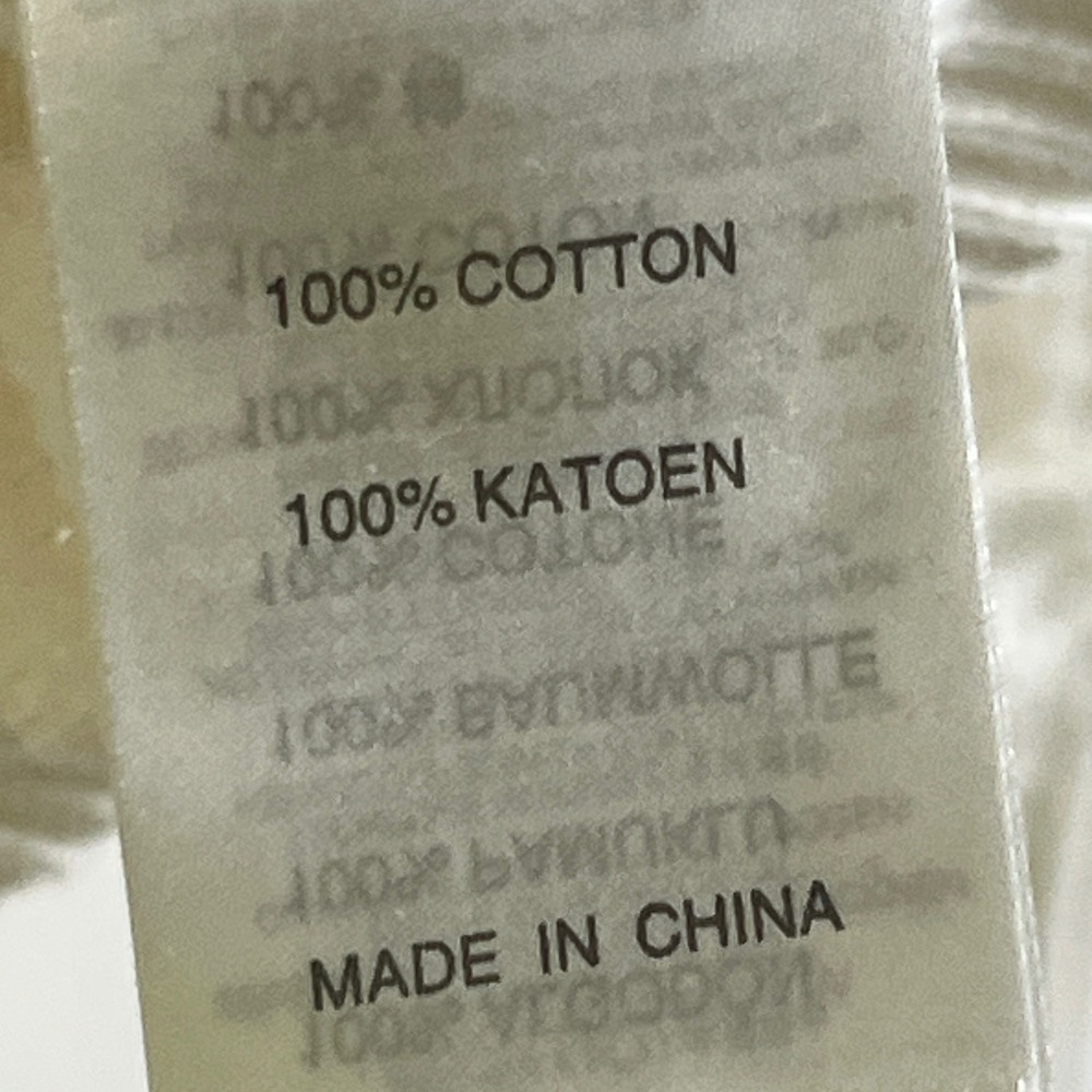 $196 Daily Paper Rajih Cotton All Over Logo Pointelle Knit Cardigan Mens L White - Picture 11 of 13